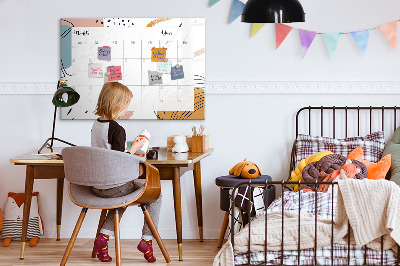 Dry erase board magnetic Photo planner with marker and eraser