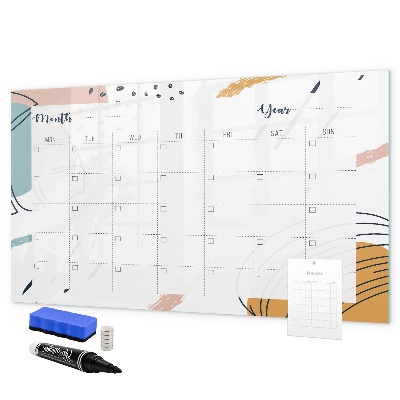 Dry erase board magnetic Photo planner with marker and eraser