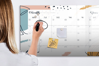 Dry erase board magnetic Photo planner with marker and eraser