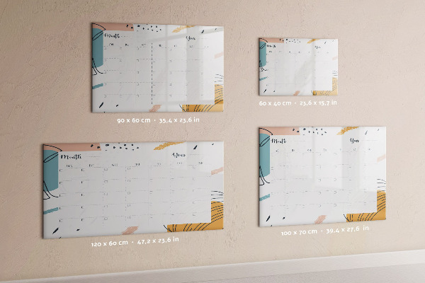 Dry erase board magnetic Photo planner with marker and eraser