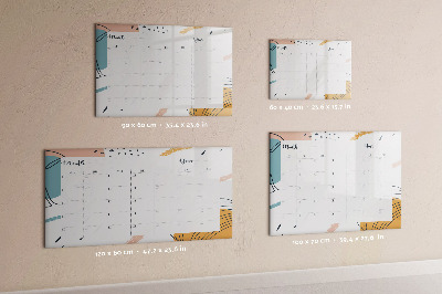 Dry erase board magnetic Photo planner with marker and eraser