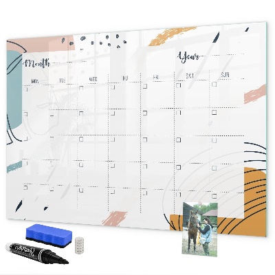 Dry erase board magnetic Photo planner with marker and eraser