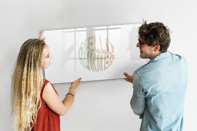Magnetic dry erase board Summer memories on a magnetic board
