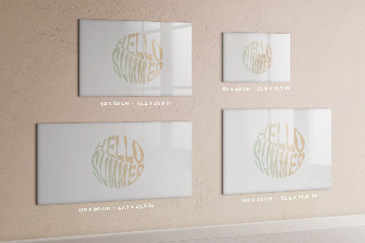 Magnetic dry erase board Summer memories on a magnetic board