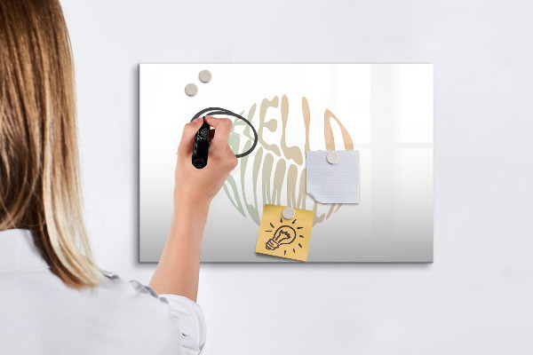 Magnetic dry erase board Summer memories on a magnetic board