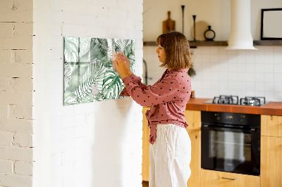 Magnetic dry erase board Green poster with photos and accessories