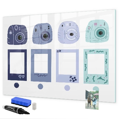 Magnetic dry erase board A creative place for memories and photos