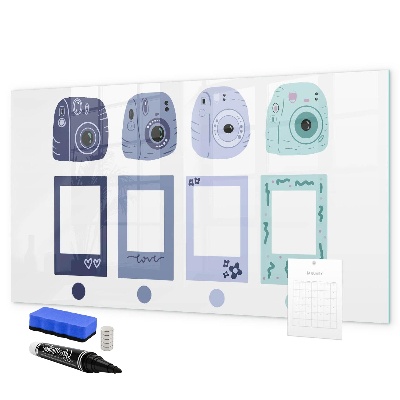 Magnetic dry erase board A creative place for memories and photos