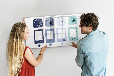 Magnetic dry erase board A creative place for memories and photos