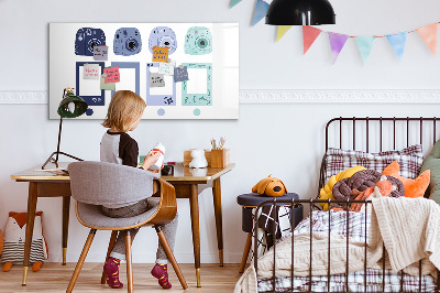 Magnetic dry erase board A creative place for memories and photos