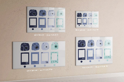 Magnetic dry erase board A creative place for memories and photos