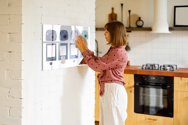 Magnetic dry erase board A creative place for memories and photos