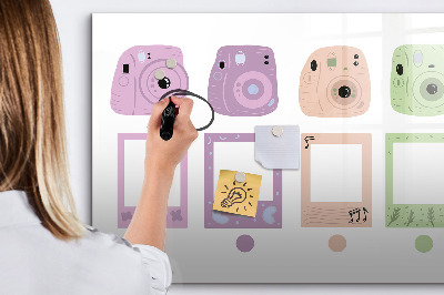Dry erase board magnetic Creative board for photos and notes