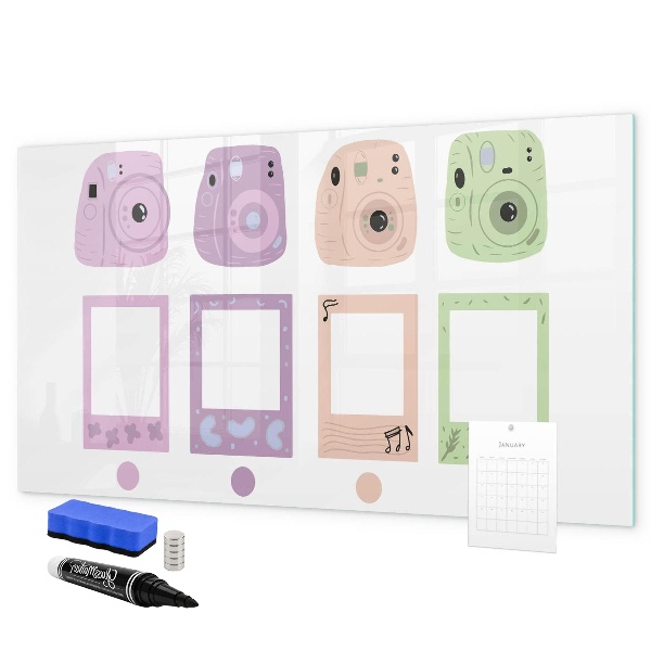 Dry erase board magnetic Creative board for photos and notes