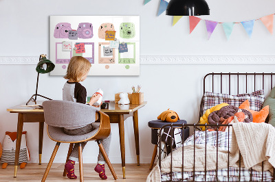 Dry erase board magnetic Creative board for photos and notes