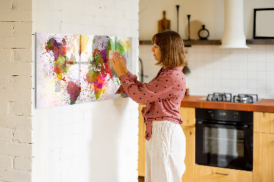 Magnetic dry erase board Colorful map with photo spots