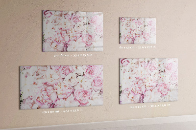 Dry erase board magnetic Floral board for notes and photos