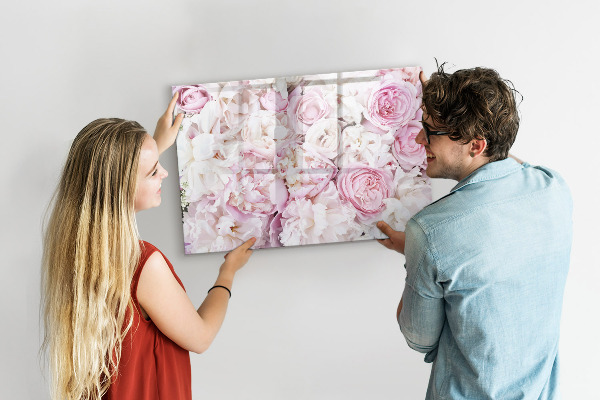 Dry erase board magnetic Floral board for notes and photos