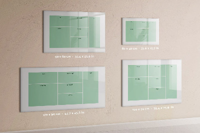 Magnetic dry erase board Organizer with notes and photos