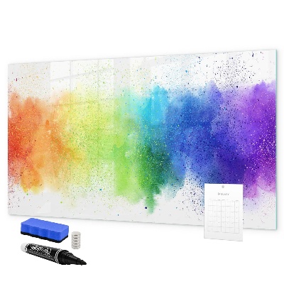 Dry erase board magnetic Colorful photo pinning board