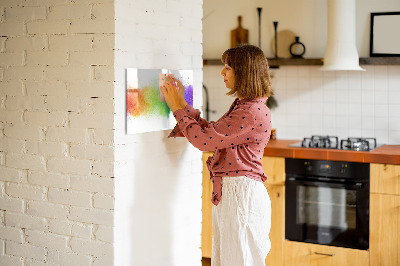 Dry erase board magnetic Colorful photo pinning board