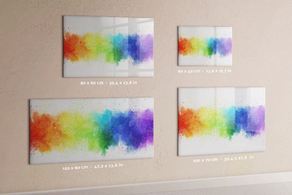 Dry erase board magnetic Colorful photo pinning board