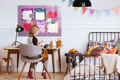 Magnetic dry erase board Planning and motivation board