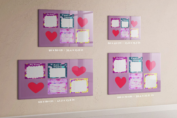 Magnetic dry erase board Planning and motivation board