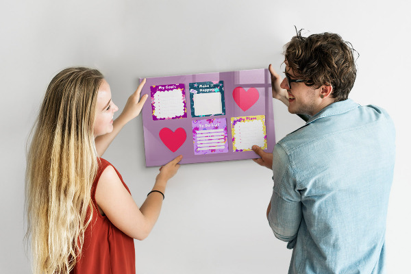 Magnetic dry erase board Planning and motivation board