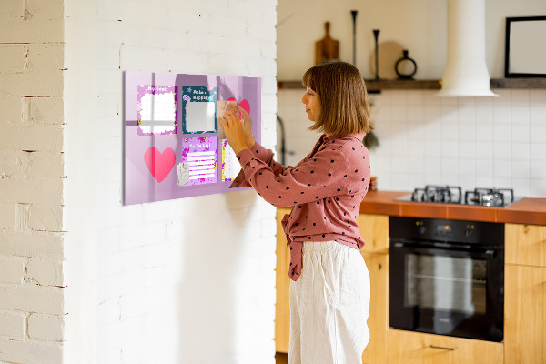 Magnetic dry erase board Planning and motivation board