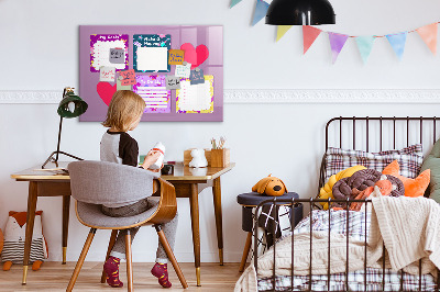 Magnetic dry erase board Planning and motivation board