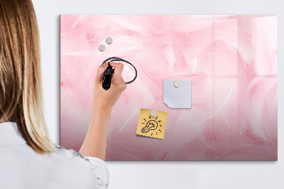 Dry erase board magnetic Pink board for notes and photos