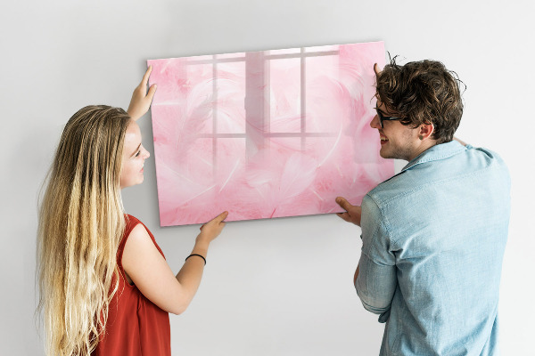 Dry erase board magnetic Pink board for notes and photos