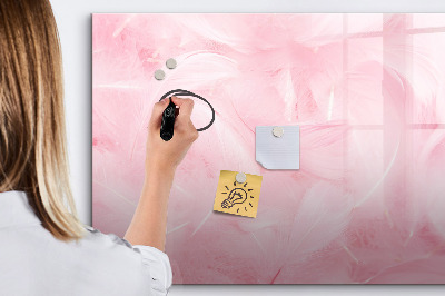 Dry erase board magnetic Pink board for notes and photos