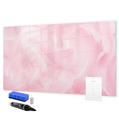 Dry erase board magnetic Pink board for notes and photos