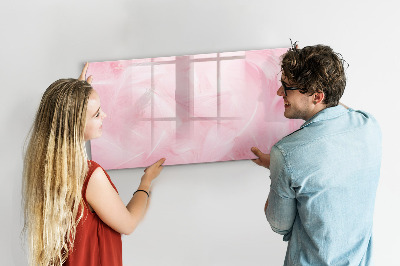 Dry erase board magnetic Pink board for notes and photos