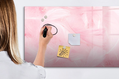 Dry erase board magnetic Pink board for notes and photos