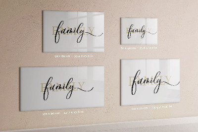 Dry erase board magnetic Family memories on the board