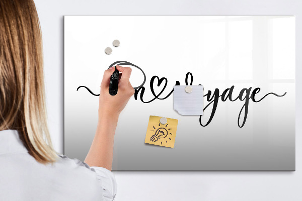 Magnetic dry erase board A creative space for memories and photos