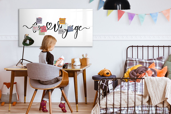 Magnetic dry erase board A creative space for memories and photos