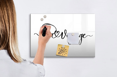 Magnetic dry erase board A creative space for memories and photos
