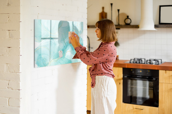 Dry erase board magnetic A colorful board for photos and notes