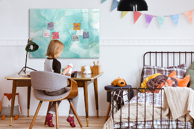 Dry erase board magnetic A colorful board for photos and notes
