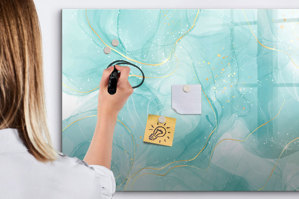Dry erase board magnetic A colorful board for photos and notes