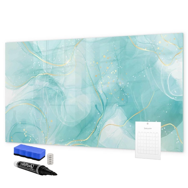 Dry erase board magnetic A colorful board for photos and notes
