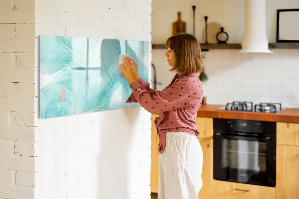 Dry erase board magnetic A colorful board for photos and notes
