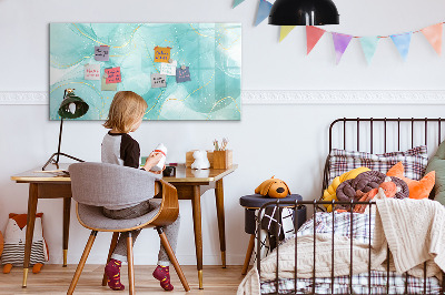 Dry erase board magnetic A colorful board for photos and notes