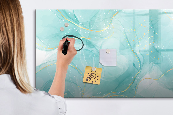 Dry erase board magnetic A colorful board for photos and notes