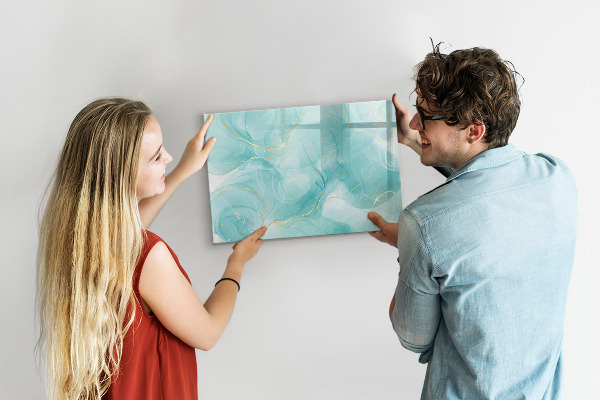 Dry erase board magnetic A colorful board for photos and notes