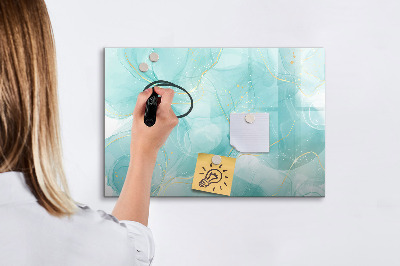 Dry erase board magnetic A colorful board for photos and notes